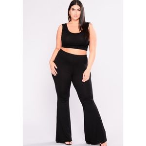 Plus size two piece set